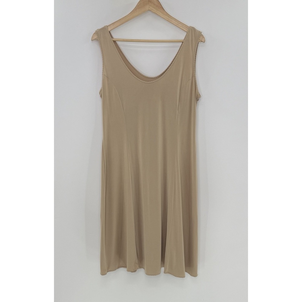 Jones New York Plus Size Silky Touch‎ 38" Sleeveless Anti-Cling Full Slip Sz 1x